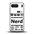 nerd white label back phone cover | glass case for oneplus nord 4