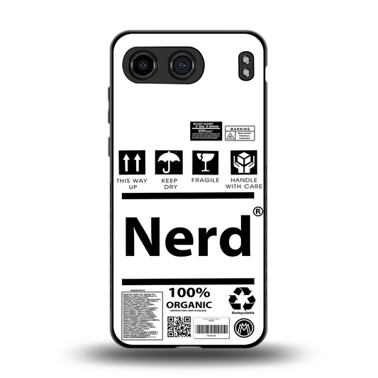 nerd white label back phone cover | glass case for oneplus nord 4