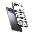 nerd white label back phone cover | glass case for oneplus nord 4