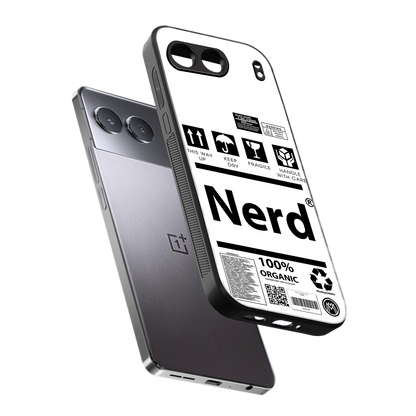 nerd white label back phone cover | glass case for oneplus nord 4