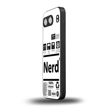 nerd white label back phone cover | glass case for oneplus nord 4