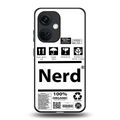 nerd white label back phone cover | glass case for oneplus nord ce 3