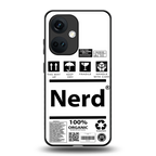 nerd white label back phone cover | glass case for oneplus nord ce 3