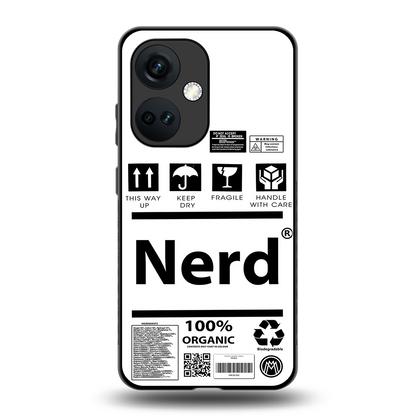 nerd white label back phone cover | glass case for oneplus nord ce 3