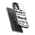 nerd white label back phone cover | glass case for oneplus nord ce 3