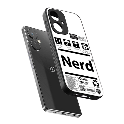 nerd white label back phone cover | glass case for oneplus nord ce 3