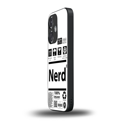 nerd white label back phone cover | glass case for oneplus nord ce 3