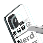 nerd white label back phone cover | glass case for oneplus nord ce 3