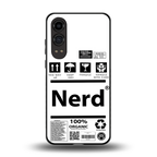nerd white label back phone cover | glass case for oneplus nord ce 4 lite
