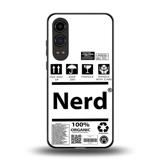 nerd white label back phone cover | glass case for oneplus nord ce 4 lite
