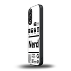 nerd white label back phone cover | glass case for oneplus nord ce 4 lite
