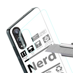 nerd white label back phone cover | glass case for oneplus nord ce 4 lite