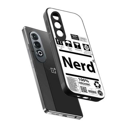 nerd white label back phone cover | glass case for oneplus nord ce 4