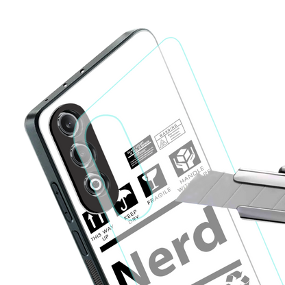 nerd white label back phone cover | glass case for oneplus nord ce 4
