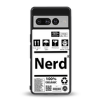 nerd white label back phone cover | glass case for google pixel 7 pro