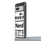 nerd white label back phone cover | glass case for Google Pixel 7