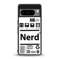 nerd white label back phone cover | glass case for google pixel 8 pro