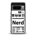 nerd white label back phone cover | glass case for google pixel 8 pro