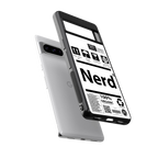 nerd white label back phone cover | glass case for google pixel 8 pro