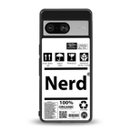 nerd white label back phone cover | glass case for Google Pixel 8