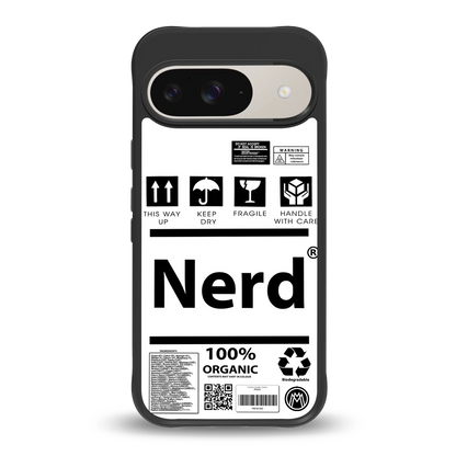 nerd white label back phone cover | glass case for google pixel 9