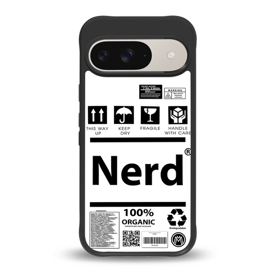 nerd white label back phone cover | glass case for google pixel 9