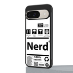 nerd white label back phone cover | glass case for google pixel 9
