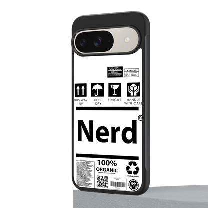 nerd white label back phone cover | glass case for google pixel 9