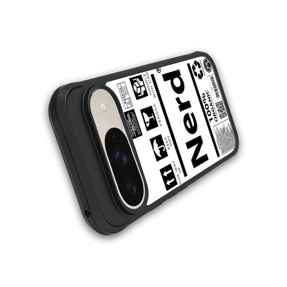 nerd white label back phone cover | glass case for google pixel 9