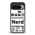 nerd white label back phone cover | glass case for google pixel 9 pro