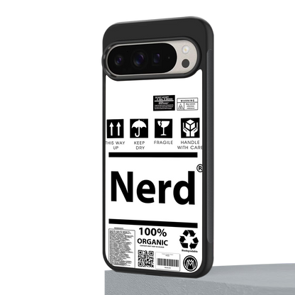 nerd white label back phone cover | glass case for google pixel 9 pro xl