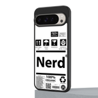 nerd white label back phone cover | glass case for google pixel 9 pro