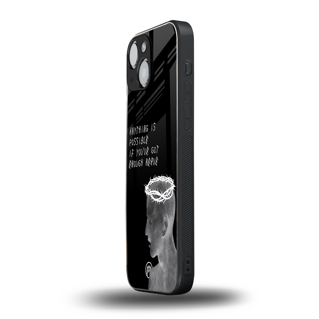 nerve back phone cover | glass case for iphone 13 mini