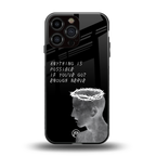 nerve back phone cover | glass case for iphone 13 pro max