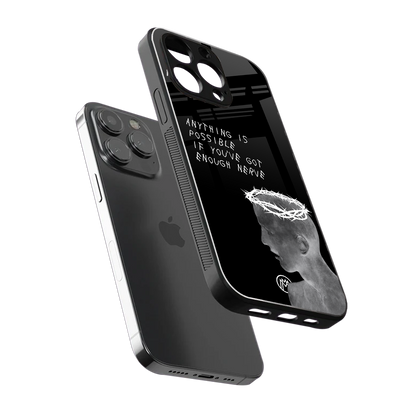 nerve back phone cover | glass case for iphone 13 pro max