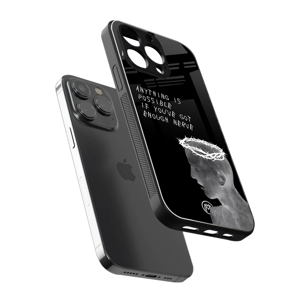 nerve back phone cover | glass case for iphone 13 pro