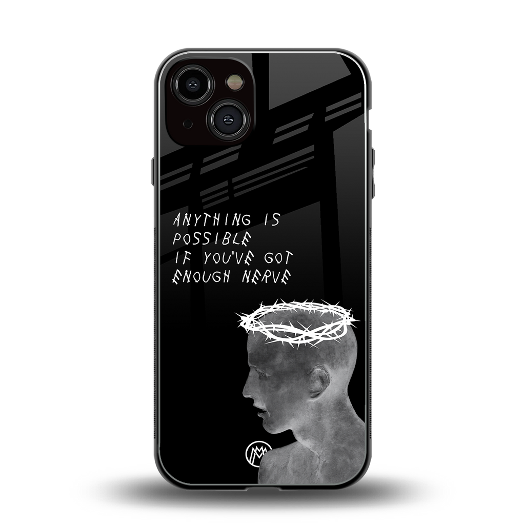 nerve back phone cover | glass case for iphone 13
