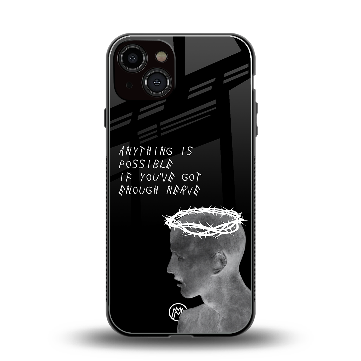 nerve back phone cover | glass case for iphone 13