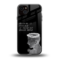 nerve back phone cover | glass case for iphone 14 plus