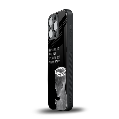 nerve back phone cover | glass case for iphone 14 pro