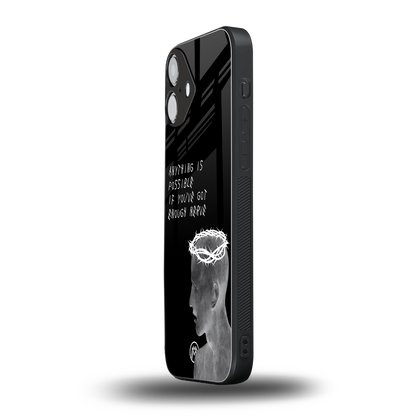 nerve back phone cover | glass case for iphone 16 plus