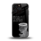 nerve back phone cover | glass case for iphone 16 pro