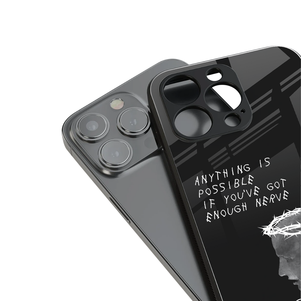 nerve back phone cover | glass case for iphone 15