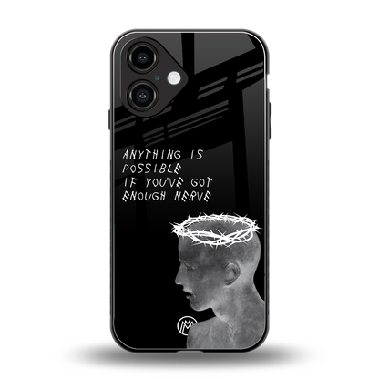 nerve back phone cover | glass case for iphone 16
