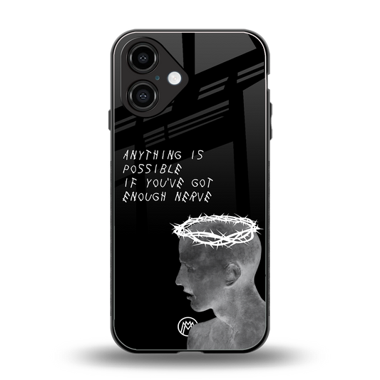 nerve back phone cover | glass case for iphone 16