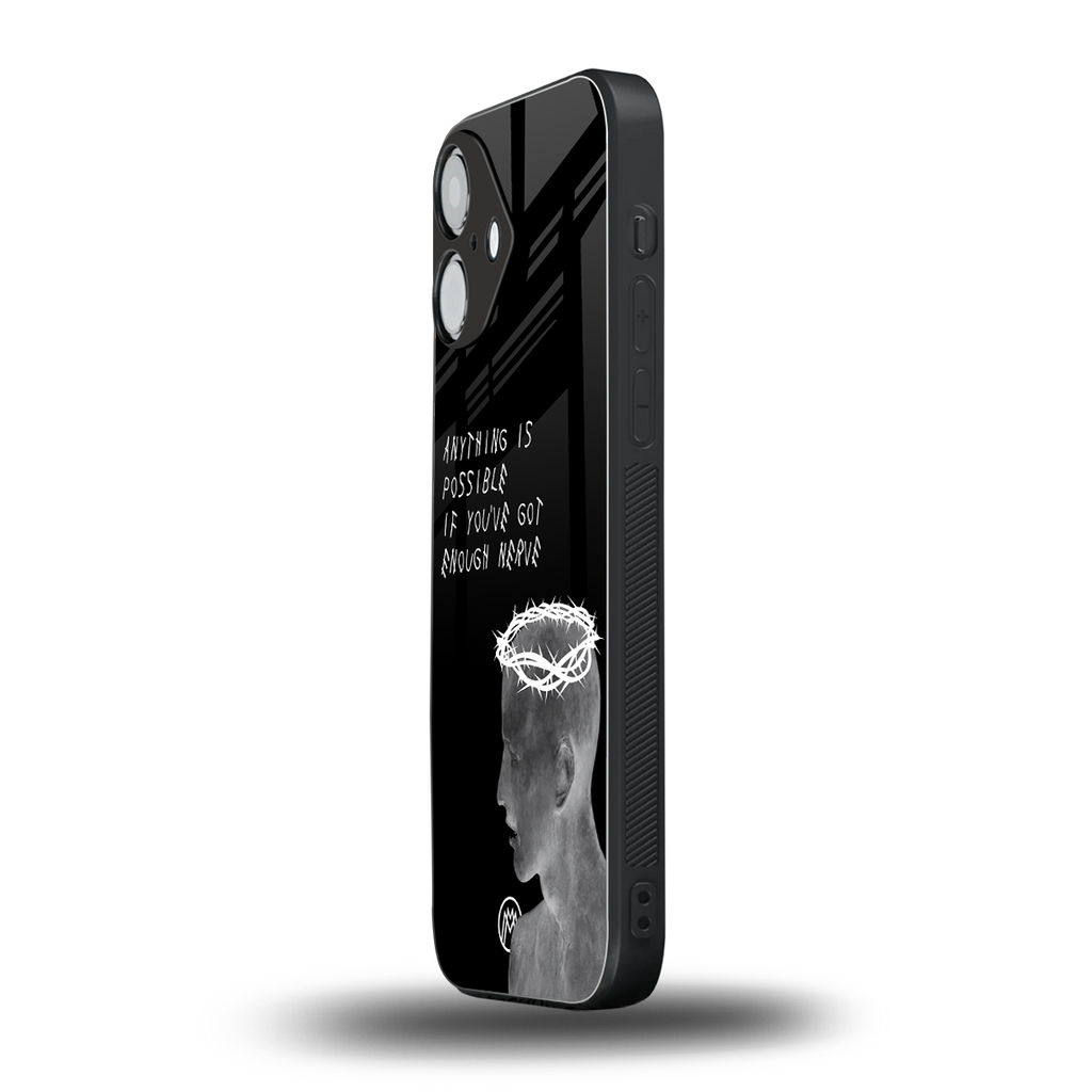 nerve back phone cover | glass case for iphone 16