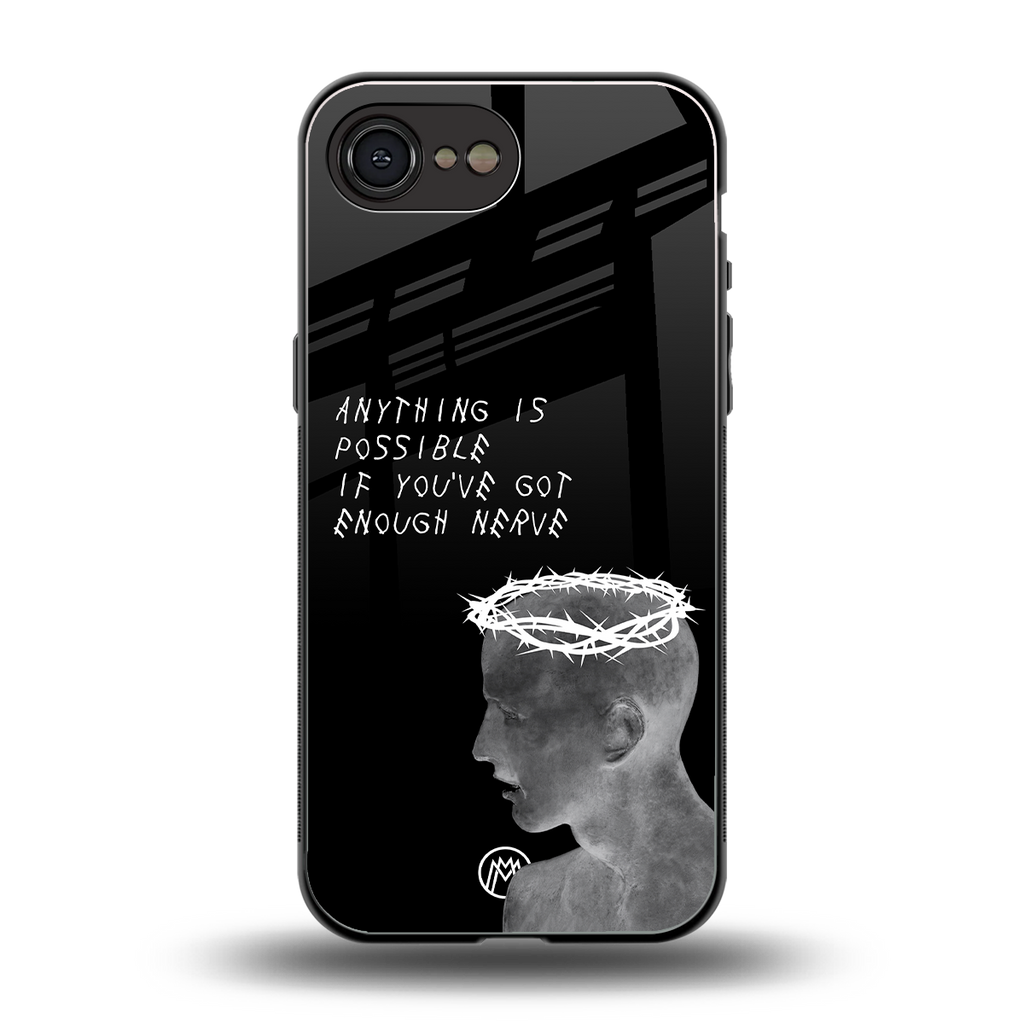 nerve back phone cover | glass case for iphone 16e
