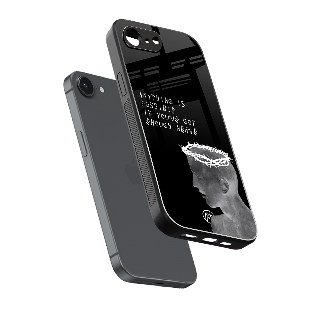 nerve back phone cover | glass case for iphone 16e