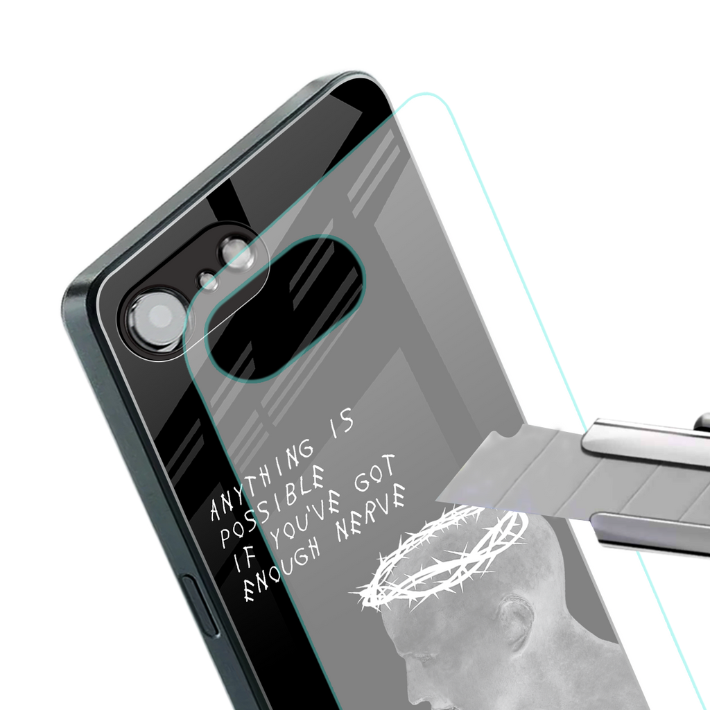 nerve back phone cover | glass case for iphone 16e