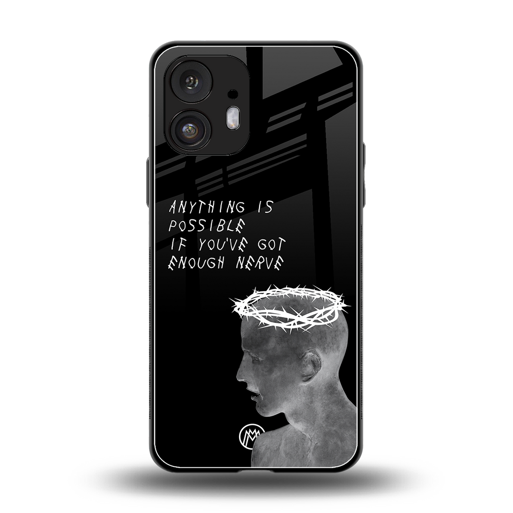 nerve back phone cover | glass case for nothing phone 2